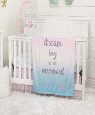 mermaid crib bedding