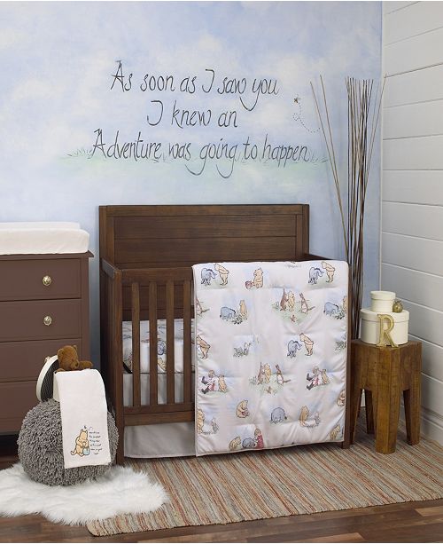 Disney Winnie The Pooh Storybook 6 Piece Crib Bedding Set