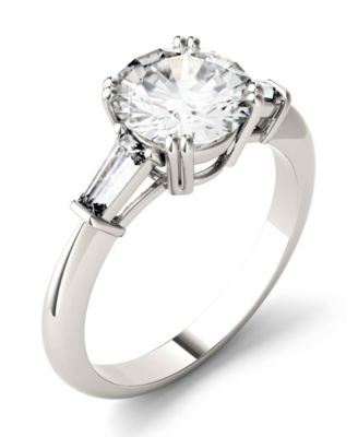 Details about   14k Gold Solitaire Baguette Cut Near Colorless Moissanite Tiny Wedding Ring 