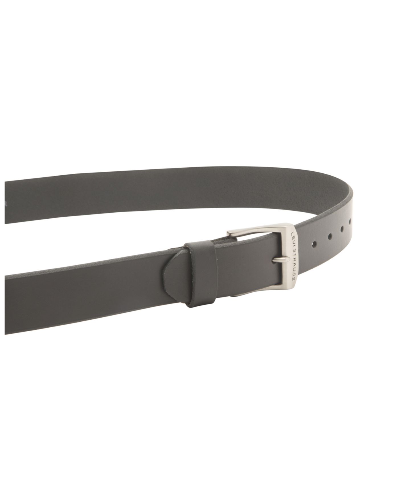Мужской ремень Levi's Big-Tall Casual Leather Belt, цвет: Чёрный — фото 3