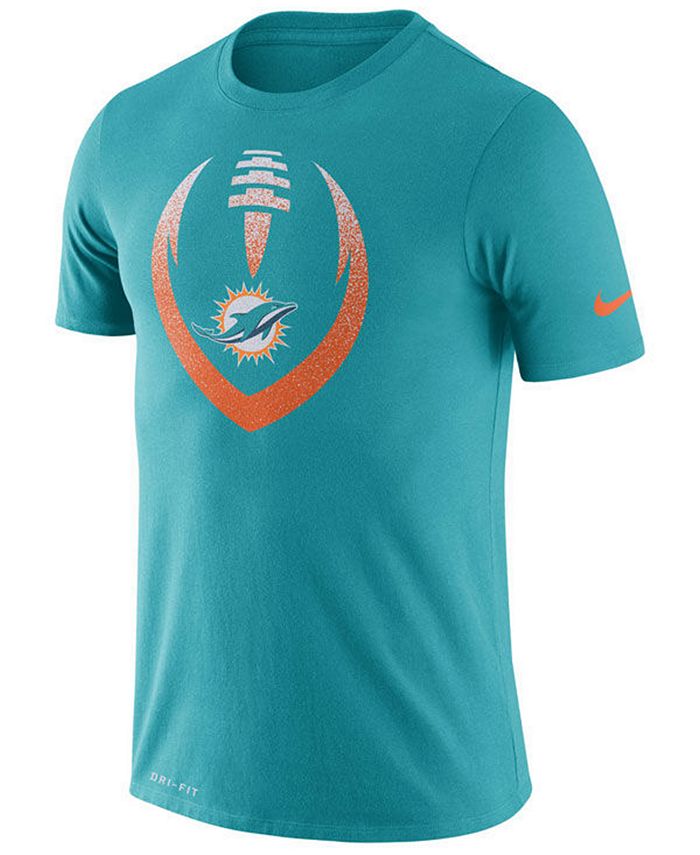 Nike Men's Miami Dolphins Dri-FIT Cotton Modern Icon T-Shirt & Reviews ...