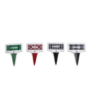 UPC 795785266856 product image for Thirstystone Ceramic Plaid Cheese Markers, Set of 4 | upcitemdb.com
