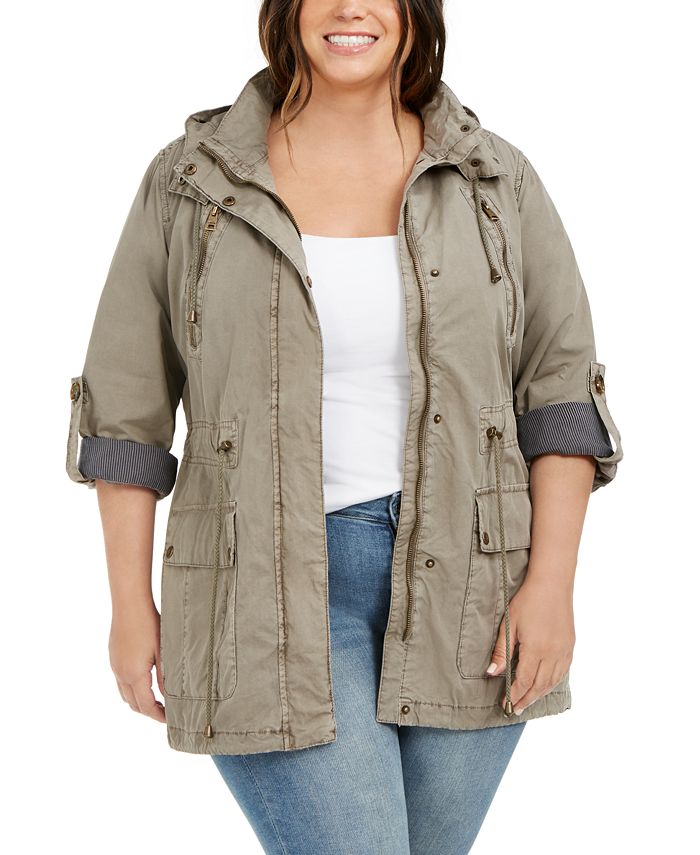 Levi's Levi's®Trendy Plus Size Parachute Hooded Jacket & Reviews - Jackets  & Blazers - Plus Sizes - Macy's