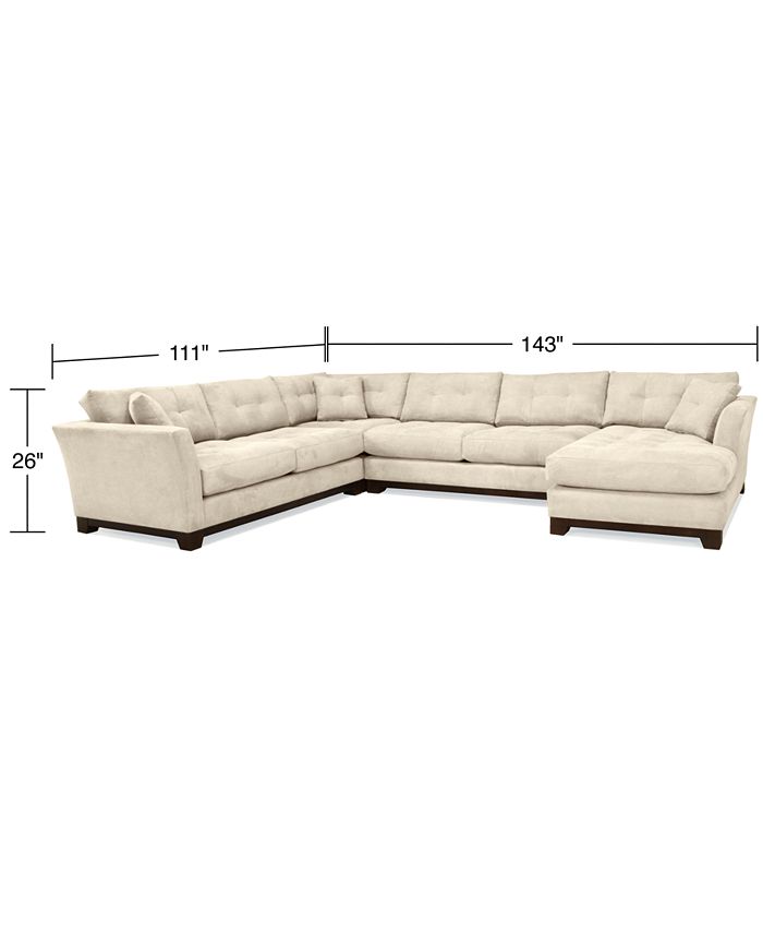 Furniture Michelle 4Pc. Sectional, Created for Macy's Macy's
