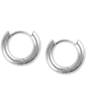 Shop Lucky Brand Extra Small Silver-tone Mini Hoop Earrings 2/5"