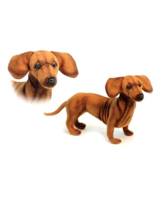 brown dachshund stuffed animal