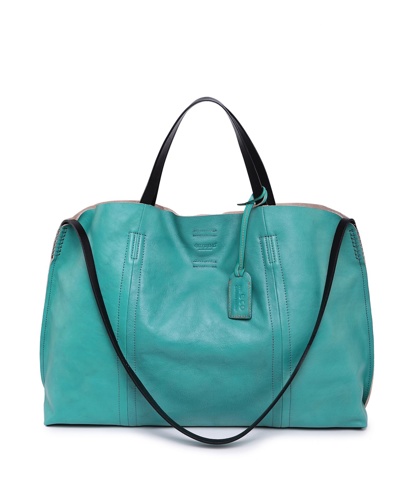 Женская сумка OLD TREND Forest Island Extra-Large Leather, цвет: Аквамариновый — фото 1