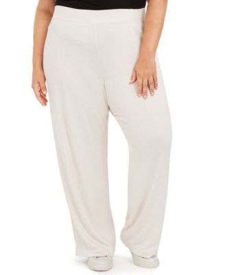 plus size wide leg sweatpants