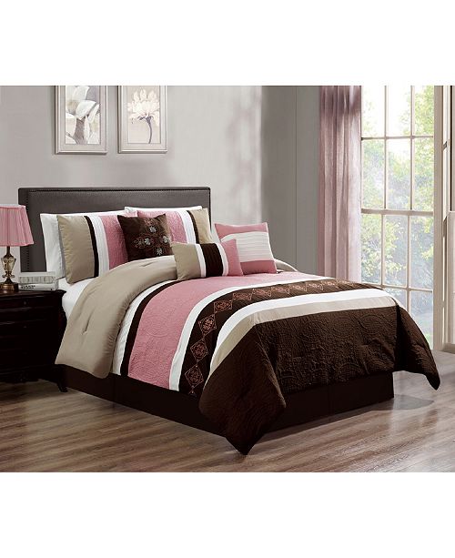 Luxlen Suniga 7 Piece Comforter Set Queen Reviews Bed In A