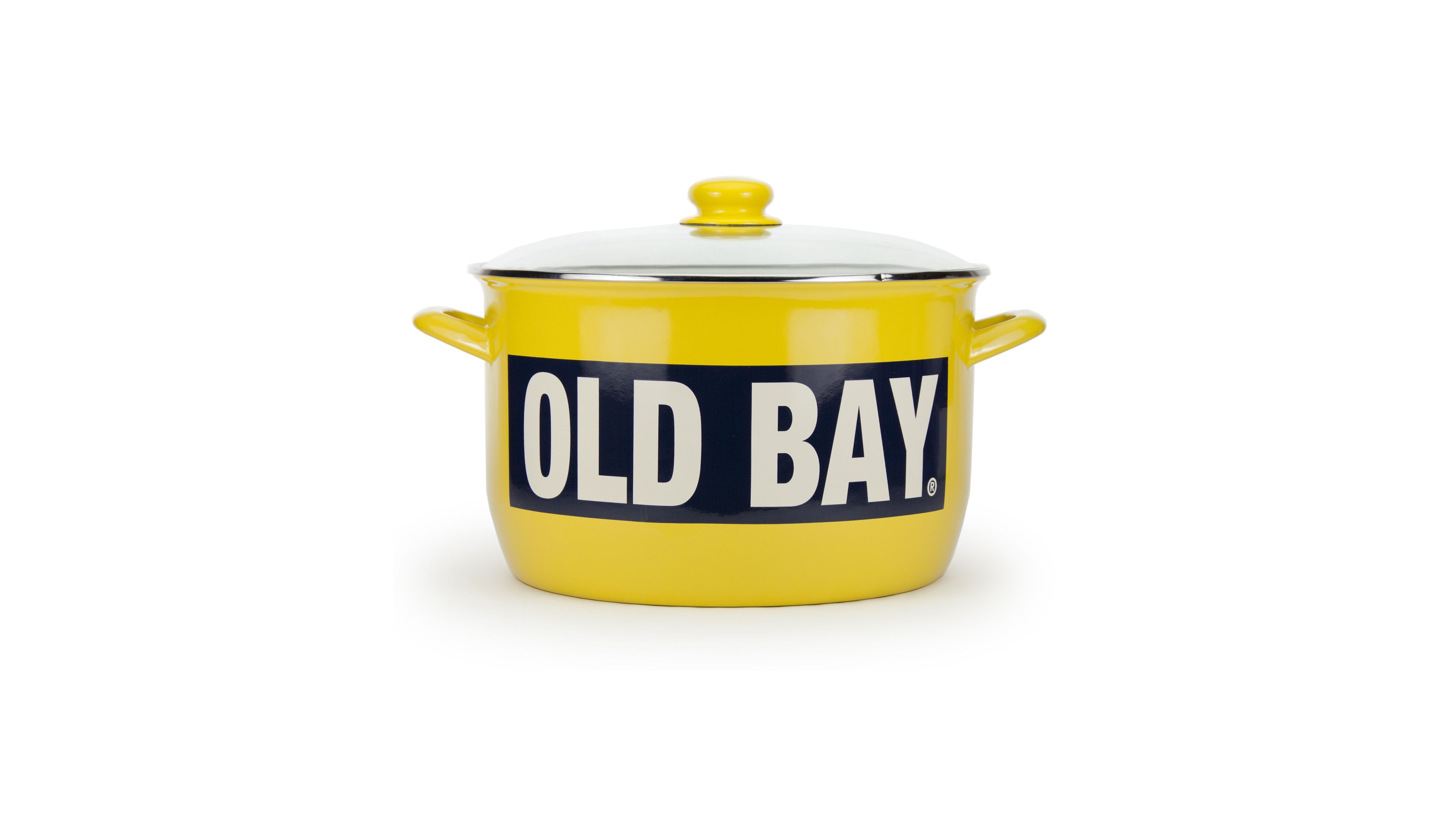 Golden Rabbit Old Bay Enamelware Collection 18 Quart Stock Pot