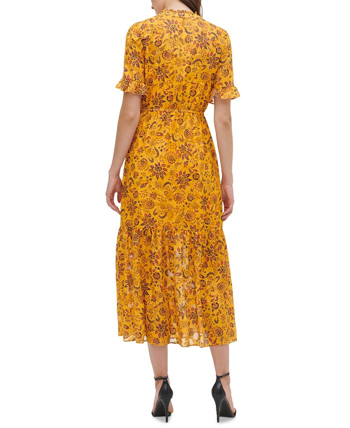 kensie Floral-Print Maxi Dress - Macy's