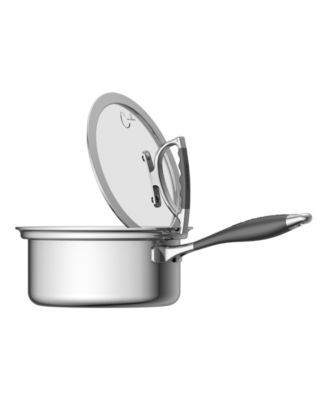 CookCraft - 3 Quart Sauce Pan with Glass Latch Lid