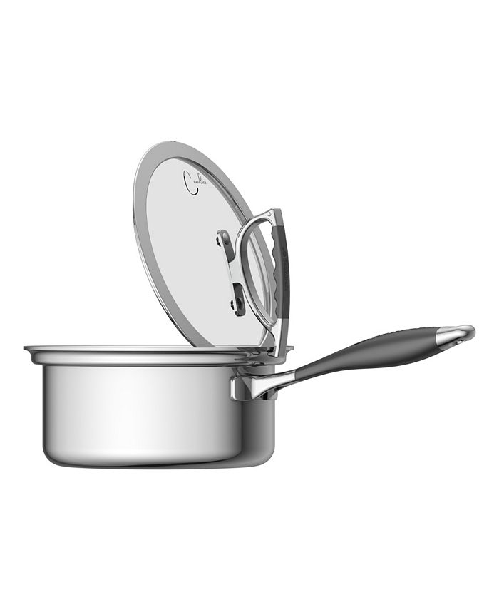 CookCraft by Candace 3 Quart Sauce Pan with Glass Latch Lid Macy's