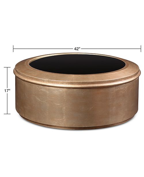 Furniture Curran Round Coffee Table & Reviews Furniture Macy's