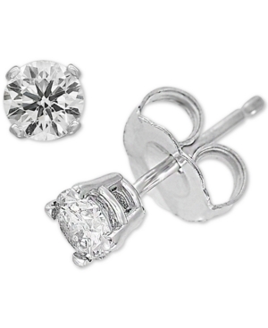 image of Effy Diamond Stud Earrings (1/3 ct. t.w.) in 14k White Gold