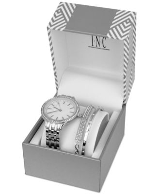 I.N.C. International Concepts Ladies Crystal Mounted Watch & Bracelet Set I.N.C. International Concepts Women main image 2