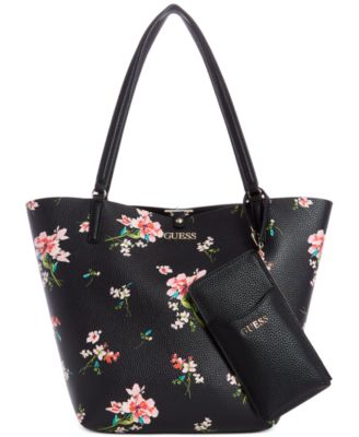 guess flower purse