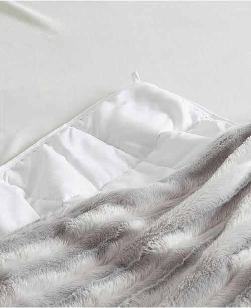 Beautyrest Duke Faux Fur 18lbs Weighted Blanket & Reviews Blankets