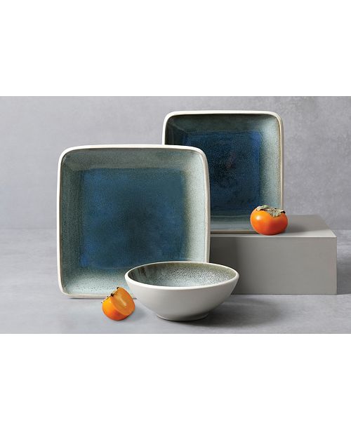 Gibson Elite Namastay Blue 12Pc. Dinnerware Set, Service for 4