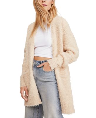 cream long cardigan sweater