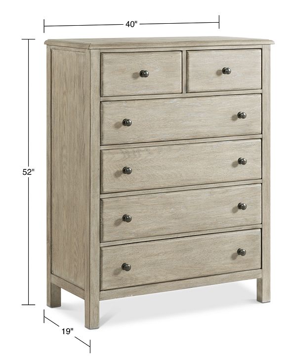Furniture Parker 6 Drawer Chest, Created for Macy&#39;s & Reviews - Furniture - Macy&#39;s