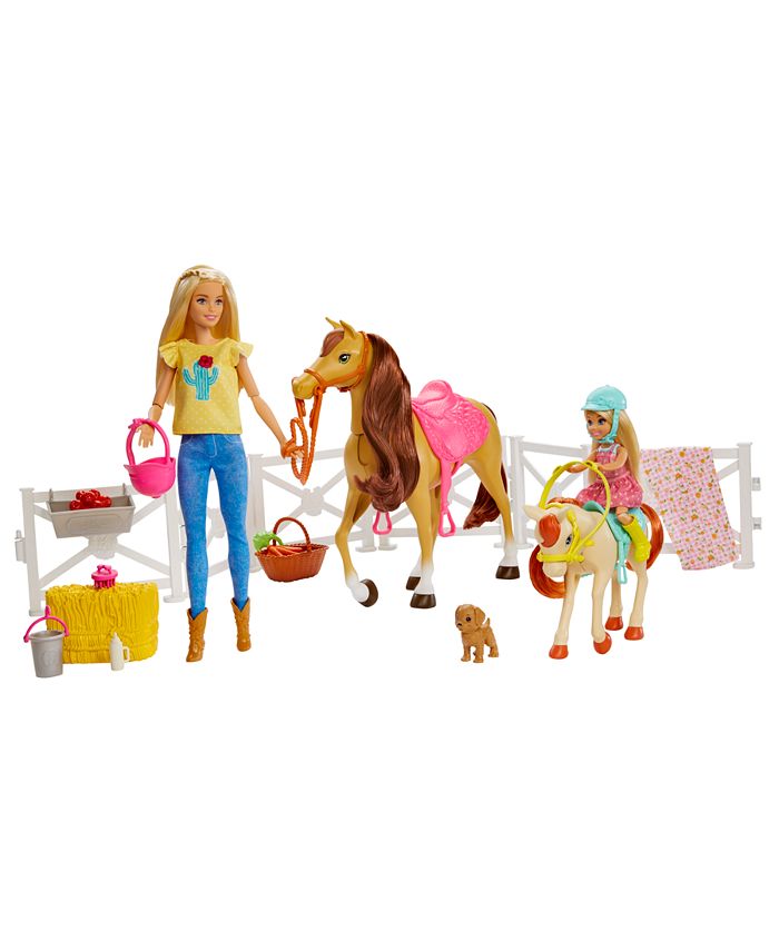 Barbie dolls shop and horses