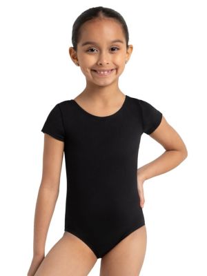 Capezio Girls Short Sleeve Leotard - Black 19$