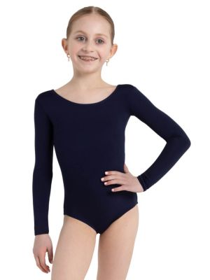 Capezio Girls Long Sleeve Leotard - Navy blue 28$