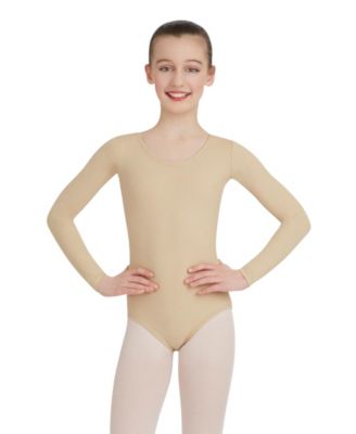 Capezio Girls Long Sleeve Leotard - Nude 28$
