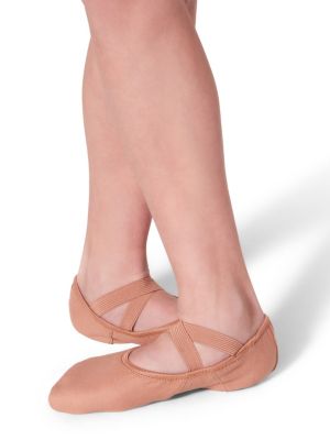 Girls Hanami Canvas Ballet Shoe Light Pink