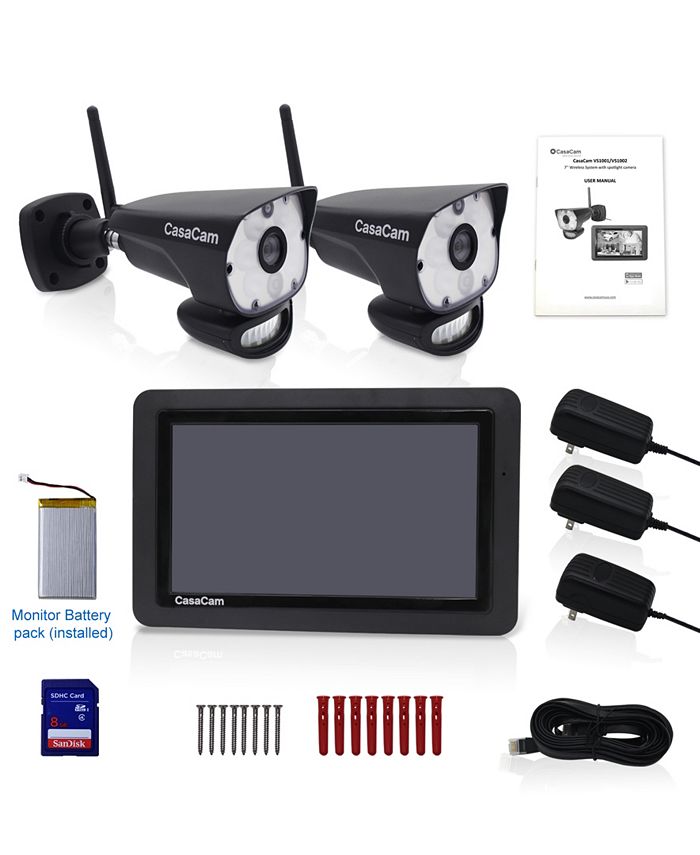CasaCam Video Home Surveillance Kit With LED Spotlight Macy