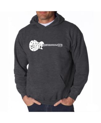 Men's Word Art Hooded Sweatshirt - Don't Stop Believin
