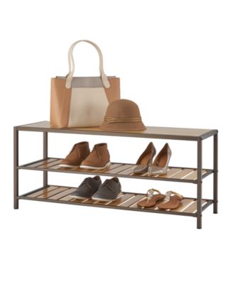 3-Tier Bamboo Shoe Bench