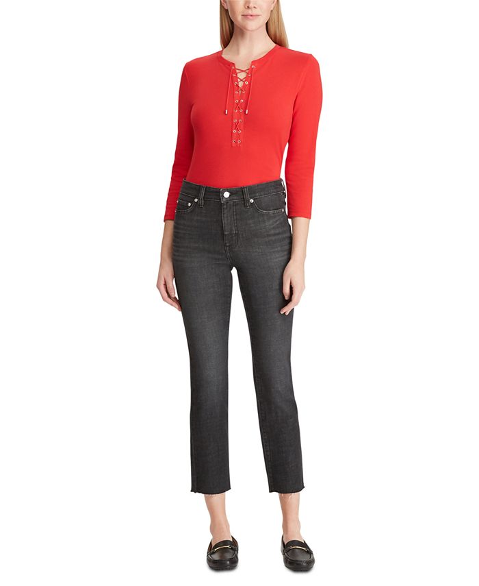 Lauren ralph lauren regal straight store ankle jeans