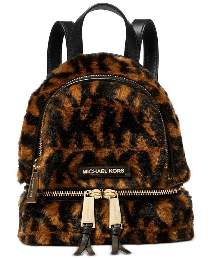 Majroe Rationel Disse Michael Kors Rhea Leather & Faux Fur Messenger Backpack & Reviews - Handbags  & Accessories - Macy's