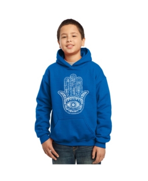 La Pop Art Boy's Word Art Hoodies - Hamsa