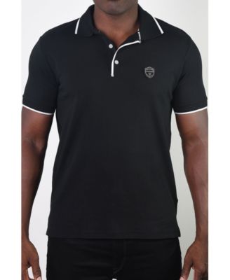Members Only - Men's Basic Short Sleeve Logo Botton Polo