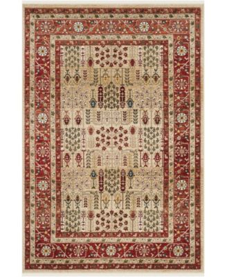 Lauren Ralph Lauren Margaux LRL1297C Red and Beige Area Rug & Reviews - Rugs  - Macy's