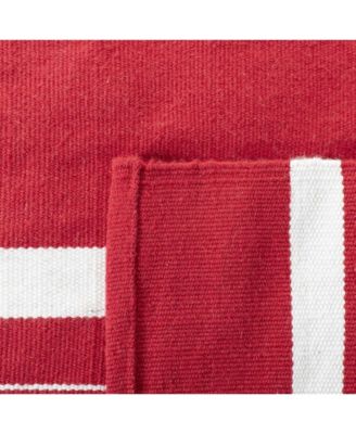 Hanover Stripe LRL2461D Red 9' X 12' Outdoor Area Rug