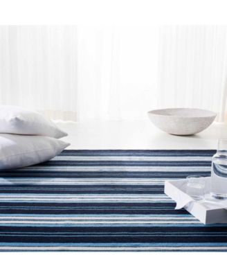 Leopold Stripe LRL2462A Navy 8' X 10' Outdoor Area Rug