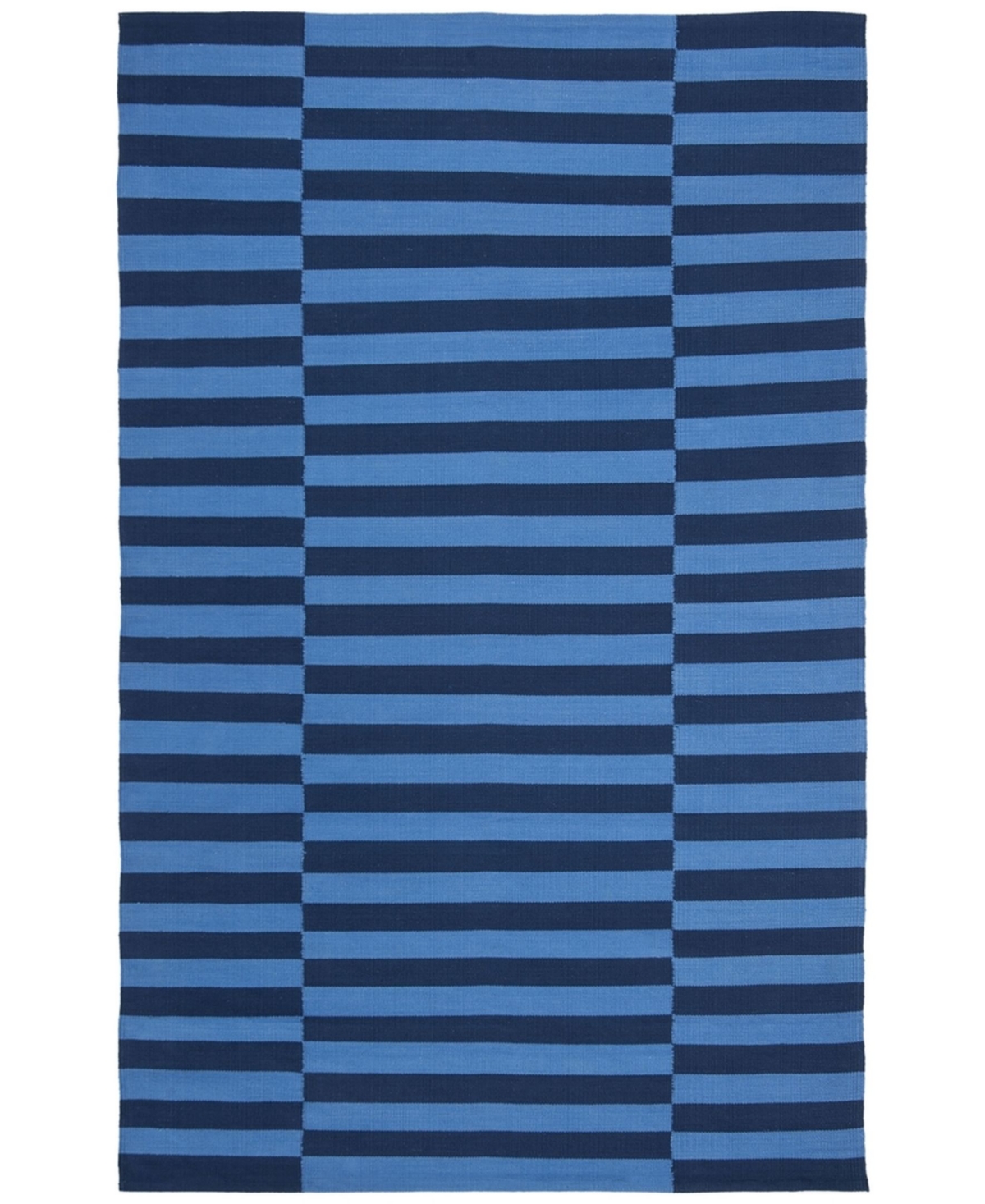 Lauren Ralph Lauren Ludlow Stripe LRL7350A Indigo 8' X 10' Area Rug - Indigo