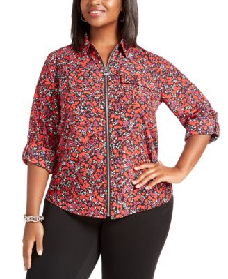 michael kors plus size tops macy's