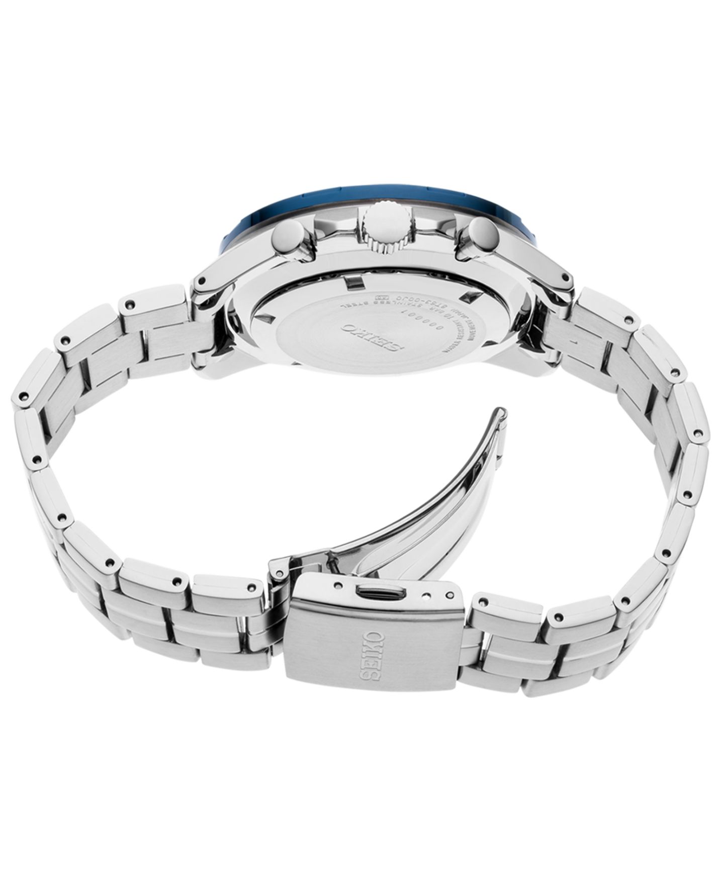 Мужские часы Seiko Essentials Chronograph Stainless Steel Bracelet Watch 43.9mm — фото 3