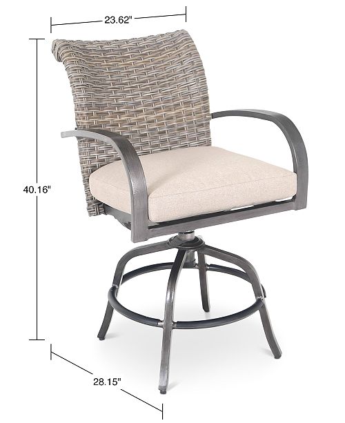 Pacific Casual Cane Estates Swivel Stool Reviews Furniture
