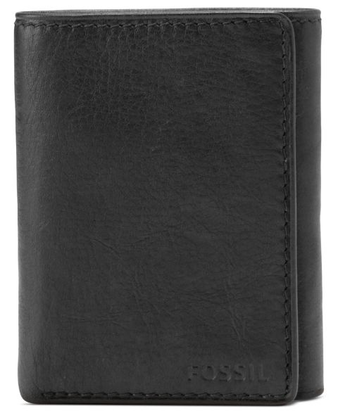 Мужские Fossil Men's Ingram Extra Capacity Trifold Leather Wallet