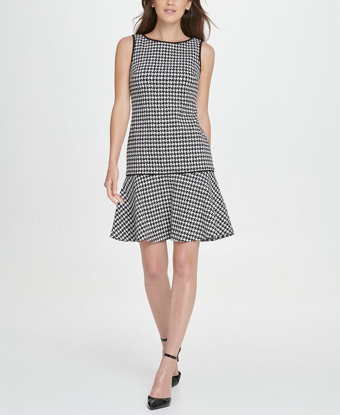 dkny houndstooth dress