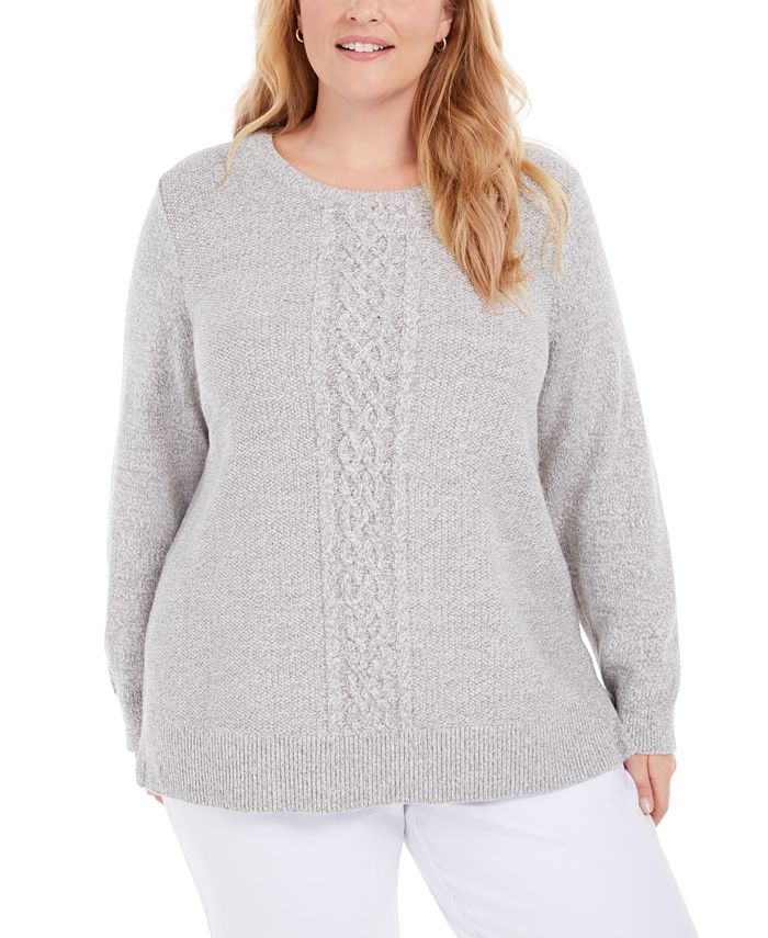 knit panel sweater (2808) main image 1