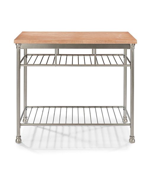 Home Styles French Quarter Butcher Block Top Kitchen Island