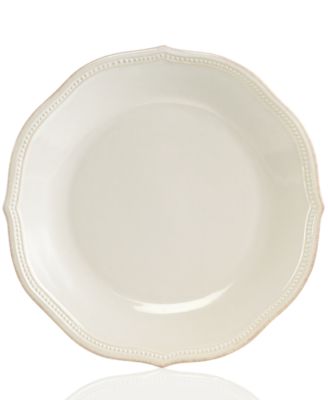 Dinnerware, French Perle Bead White Dinner Plate