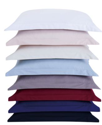 Solid Cotton Percale 3-Pc. Duvet Cover Set, King